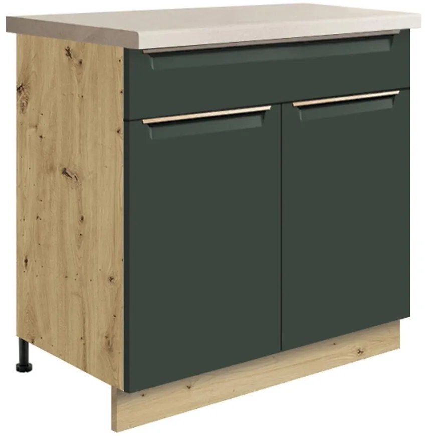 Skrinka do kuchyne Glamour6d Green