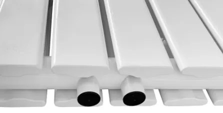 Horizontálny radiátor, stredové pripojenie, 600 x 1022 mm