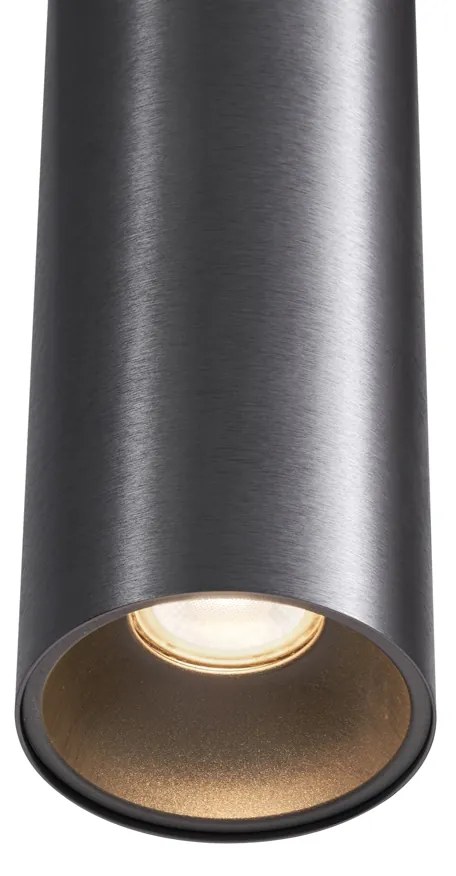 Moderné závesné svietidlo tmavosivé GU10 50 mm - Tubo