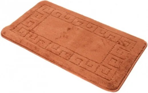 Kúpeľňový koberček MONO 1030 NEW BROWN 4605 1PC grécky, hnedý