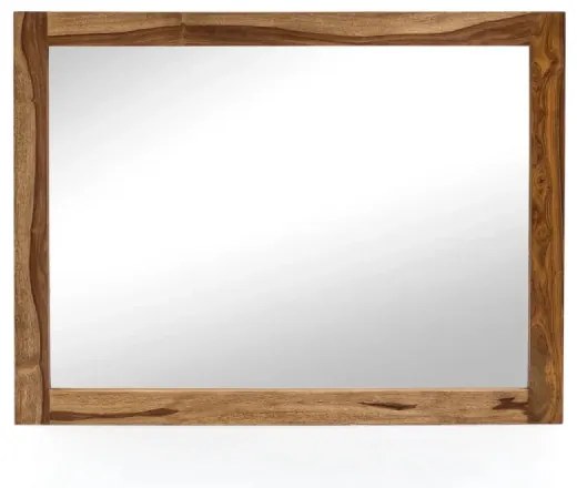 furniture-nabytek.cz - Masívne kúpeľňové zrkadlo Lagos z palisandrového dreva, lakované, hnedé – 80×60 cm