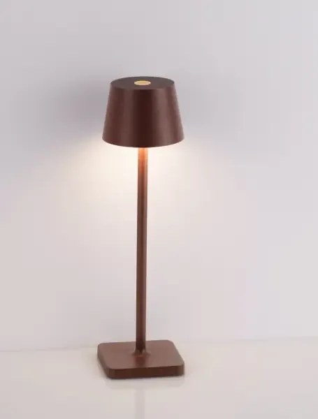Vonkajšia stolová lampa Deck hnedá