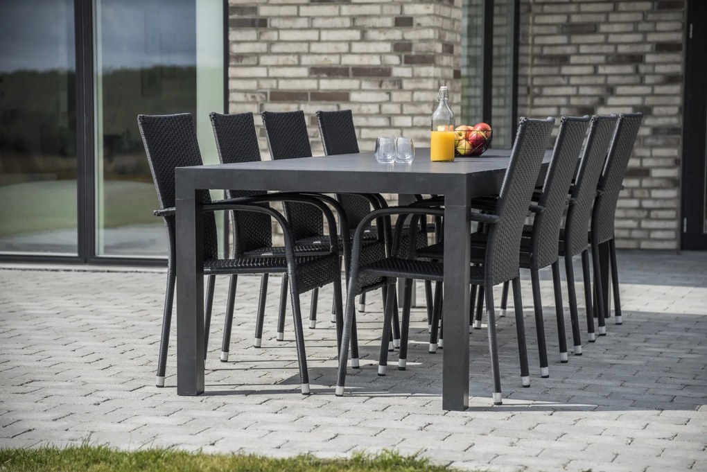 Záhradný jedálenský set Grande Pasto + 8x ratanová stolička Paris