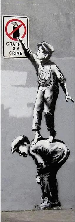 Plagát, Obraz - Banksy - Is A Crime, (53 x 158 cm)
