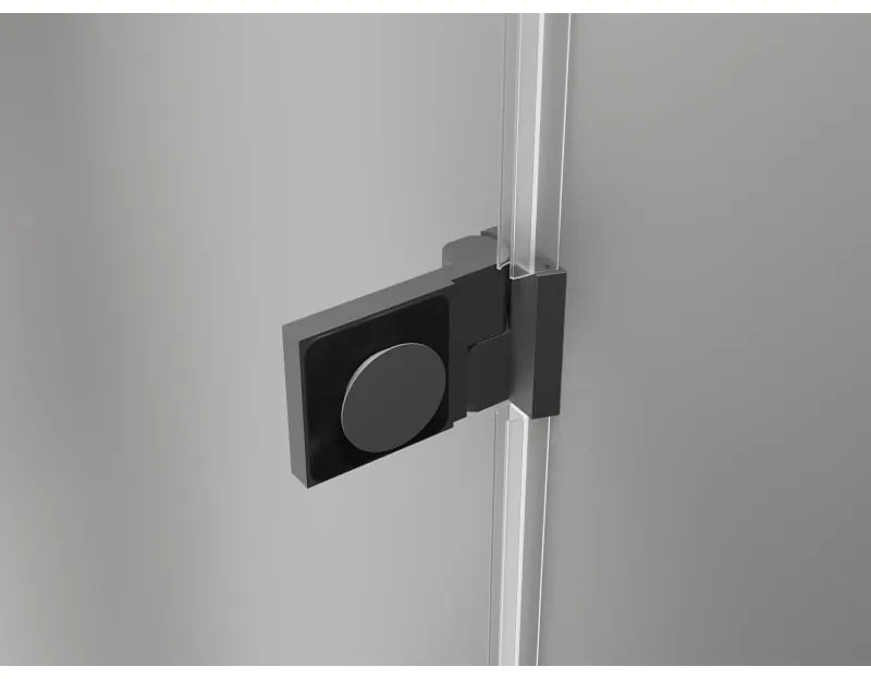 Mexen, Mexen Lunar-B Otočné pravé sprchové dvere 60 cm, transparentné, pištoľový kov - 832-060-000-95-00-P