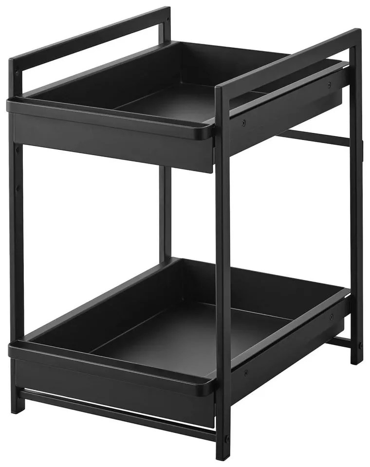 Čierna kovová prídavná polička 30x42 cm Tower – YAMAZAKI