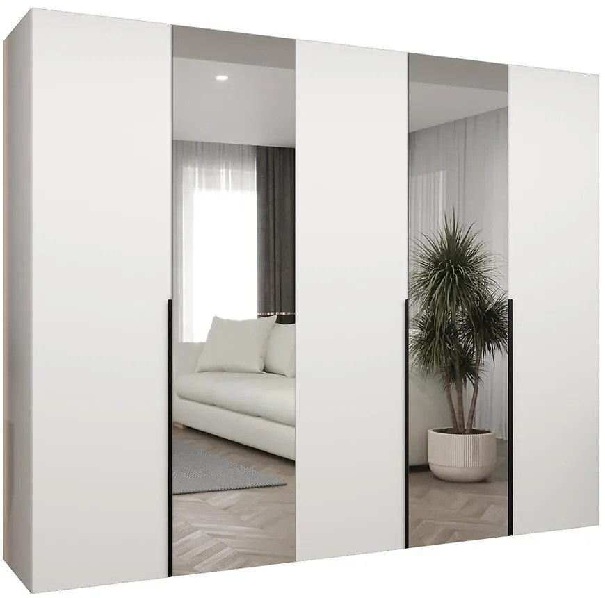 Skriňa Alicante II 250 biela/čierna