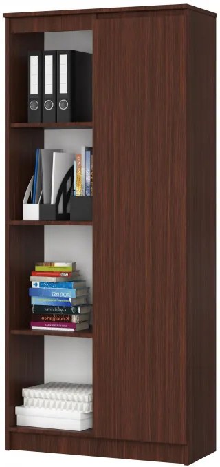 Regál R80 1D 4P CLP wenge