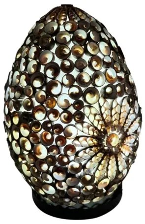 Natur boho lampa Morské mušle 20cm