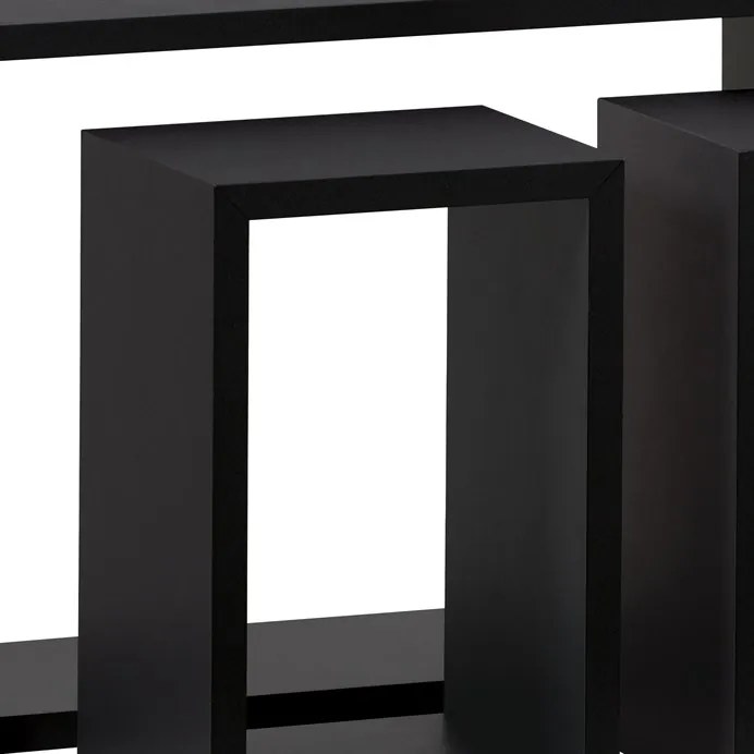 BONTEC Polička, mdf, čierna, P-009 BK Farba: Biela