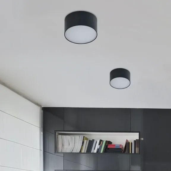 LED stropné svietidlo Monza R 12 3000K čierne