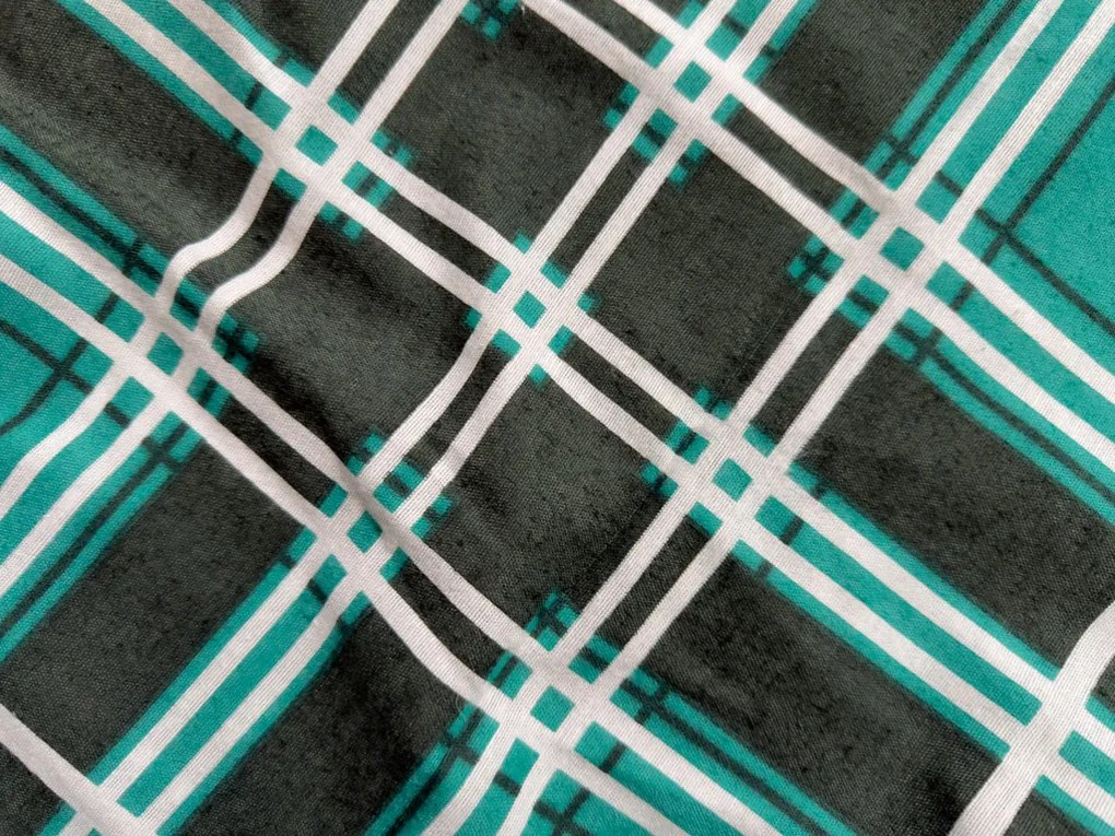 Flanelové obliečky KOSTKA zelené Rozmer obliečky: 2 ks 70 x 90 cm | 200 x 220 cm