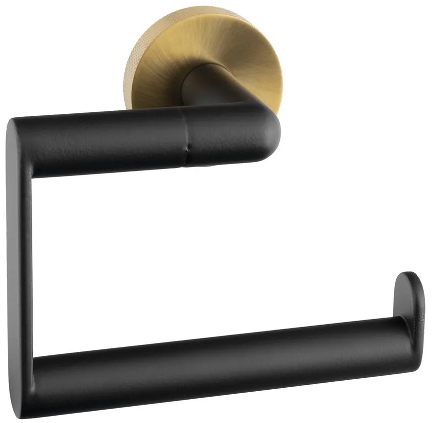 Sapho Sapho, LARISSA držiak toaletného papiera, čierna/zlatá matná, WS017BG