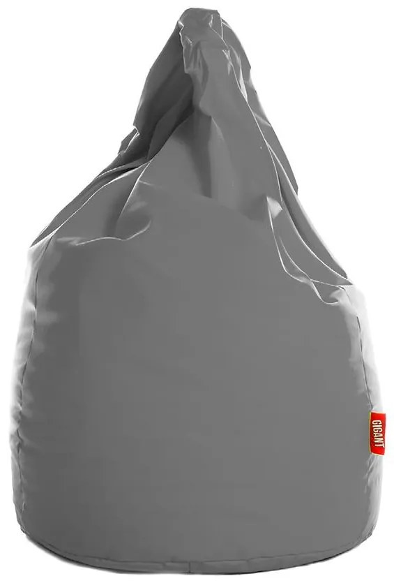 Sedací vak XL ekokoža sivý