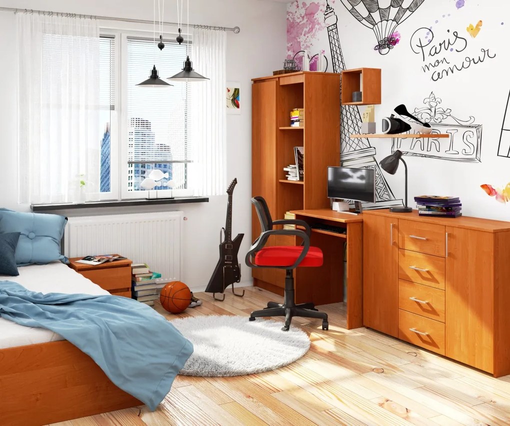 Psací stůl Star volně stojící olše