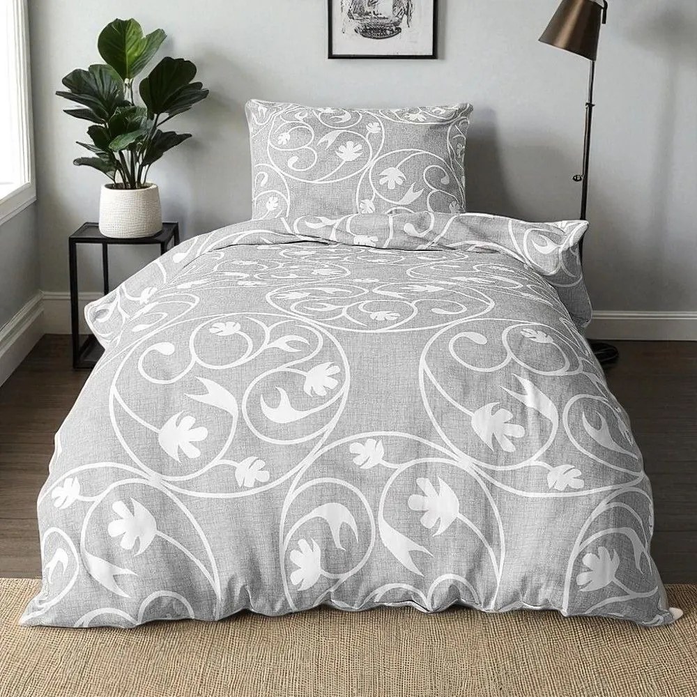 Bavlnené obliečky ARZA GREY 2-dielna sada 140x200 cm