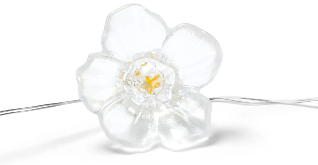 Svetelná reťaz s MICRO LED diódami, kvety