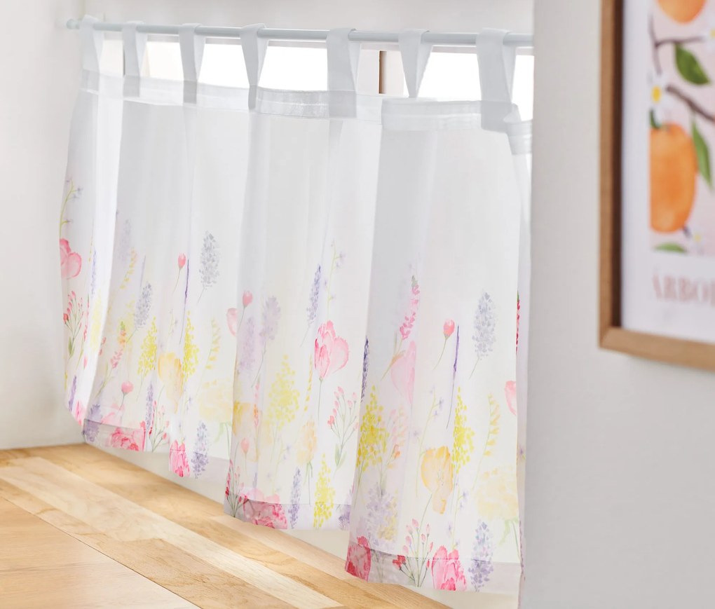 Bistro záclona s potlačou