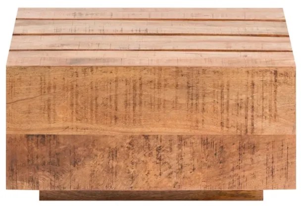 furniture-nabytek.cz - Masívny konferenčný stolík Dakota z mangového dreva, lakovaný, hnedý – 70×70×35 cm