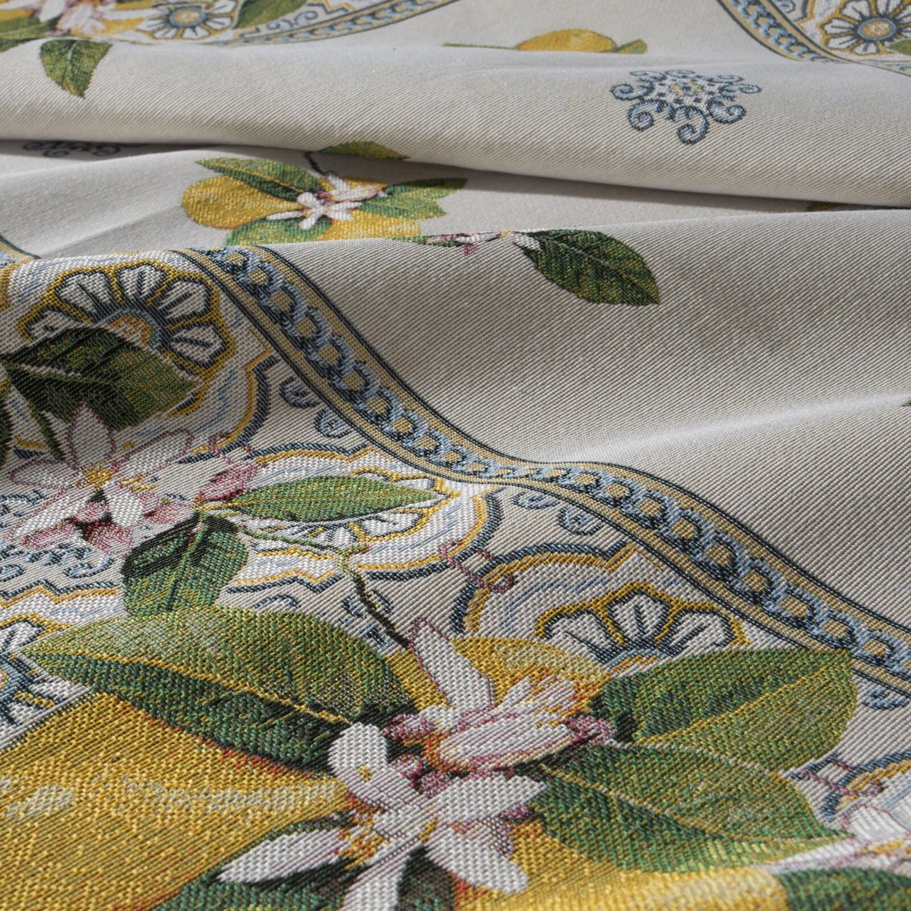 GOBELÍNOVÝ OBRUS LEMON 140X180 CM VZOROVANÝ