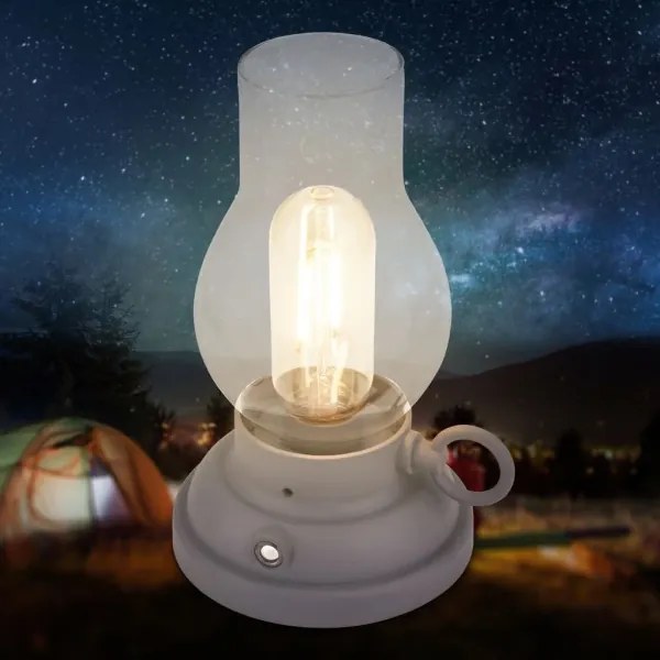 Brilo - LED stmievateľná vonkajšia nabíjateľná stolová lampa KANEA LED/1,5W/5V IP44 1200mAh antracit