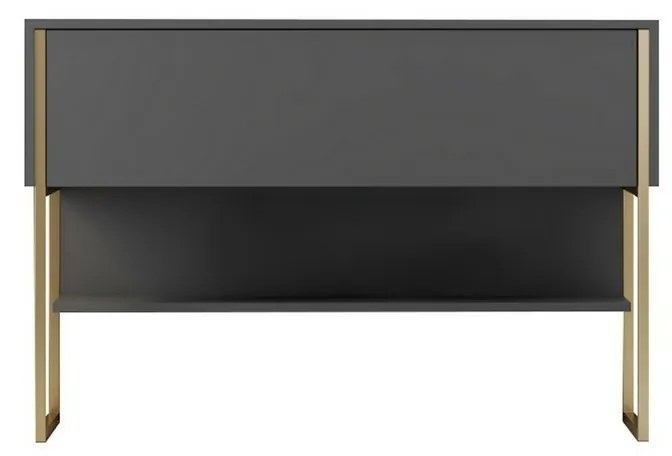 Komoda Luxe Anthracite and Gold