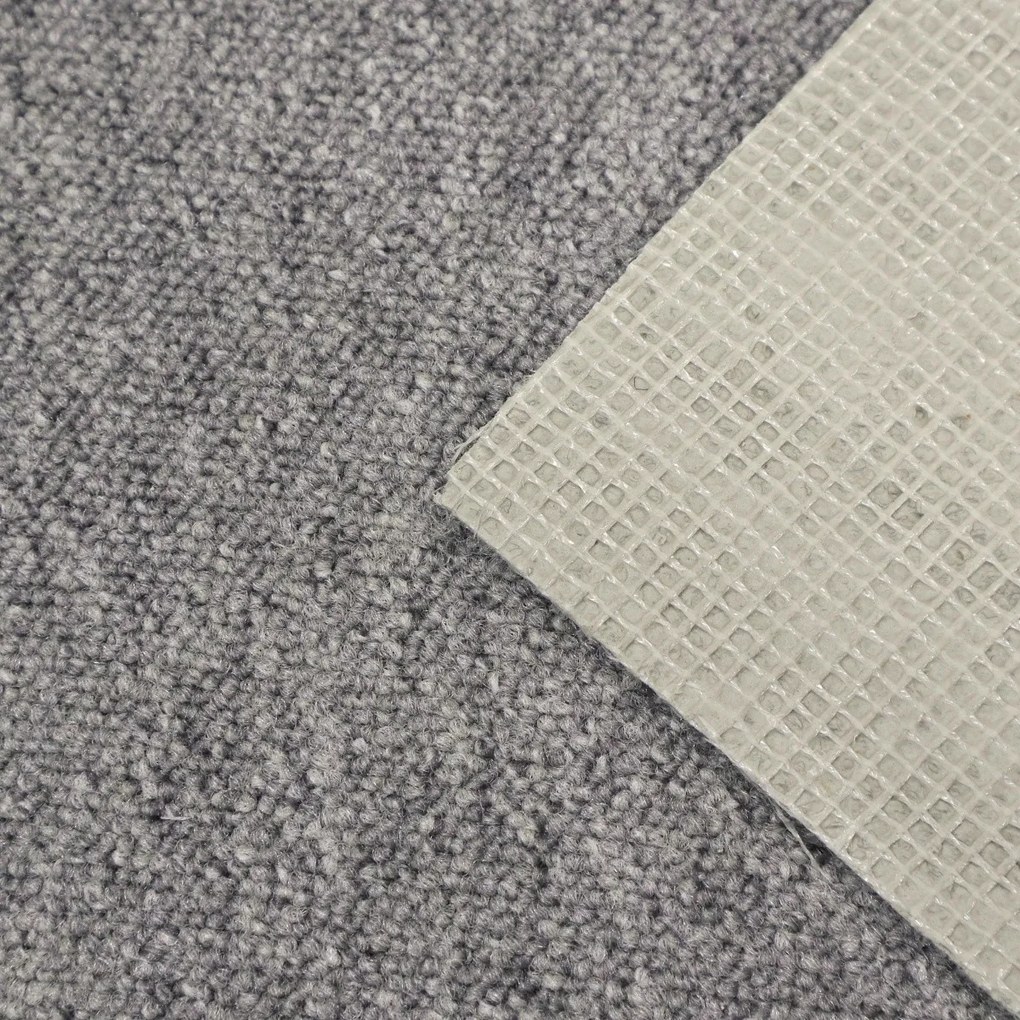 Condor Carpets, Metrážny koberec Classica 57, záťažový, na mieru, šíře 4m,5m, šedá, ab (mriežka), chodba / predsieň