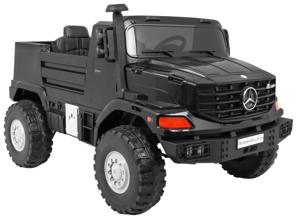 RAMIZ Elektrické autíčko Mercedes Benz Zetros - čierne - 2 x 60W / 12V - 12V/10Ah -2023