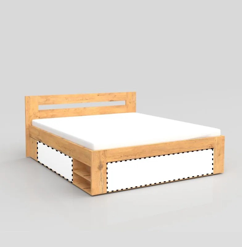 posteľ REA KIRA 180, dvojlôžko, biela