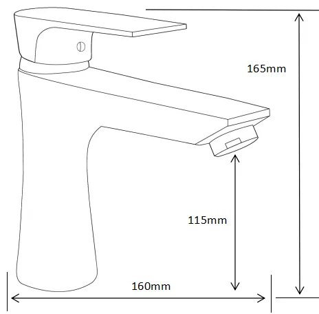 Mexen Axel - Umývadlová batéria, chrómová,73800-00