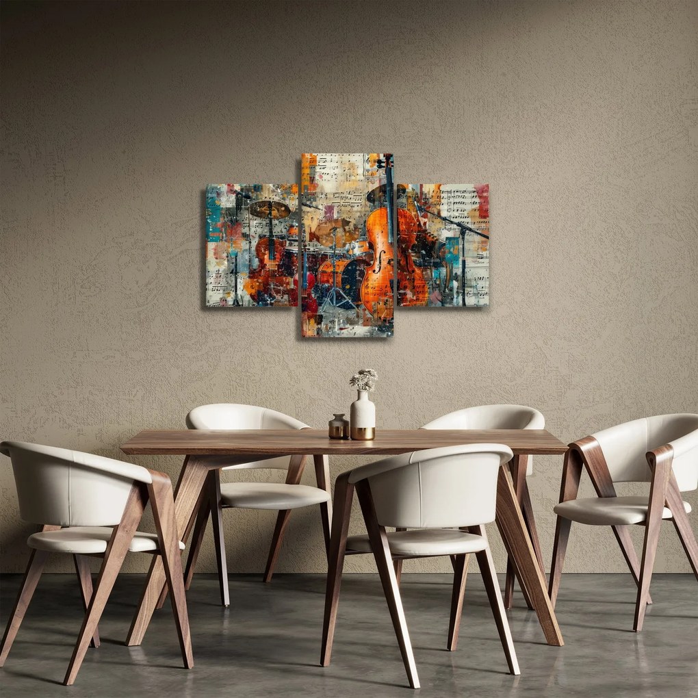 Obraz - Hudobné nástroje (90x60 cm)