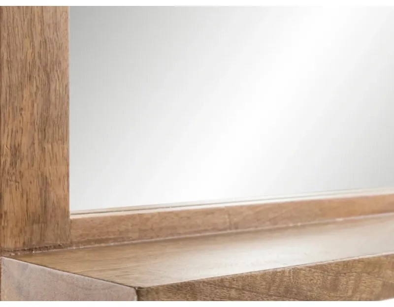 furniture-nabytek.cz - Masívne kúpeľňové zrkadlo Dillí z mangového dreva, lakované, hnedé – 70×15×75 cm