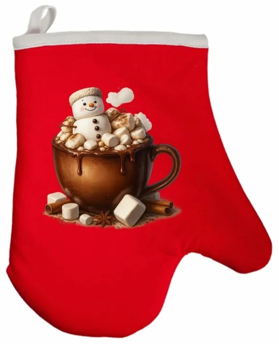 Vianočná kuchynská rukavica Choco EMI, hnedá