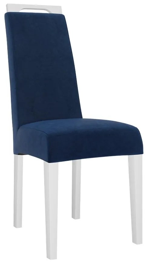 Jedálenská stolička JK79, Dostupné poťahy: Magic Velvet 2216, farebné prevedenie stoličky v dreve: biela