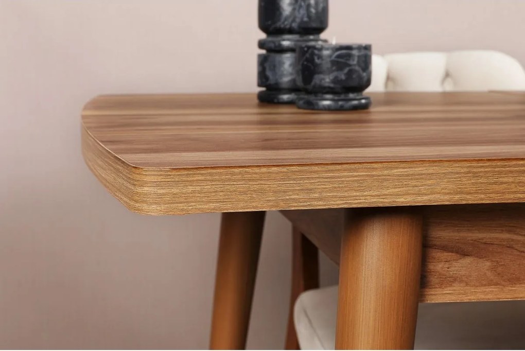 Rozkladací jedálenský stôl Inci Walnut
