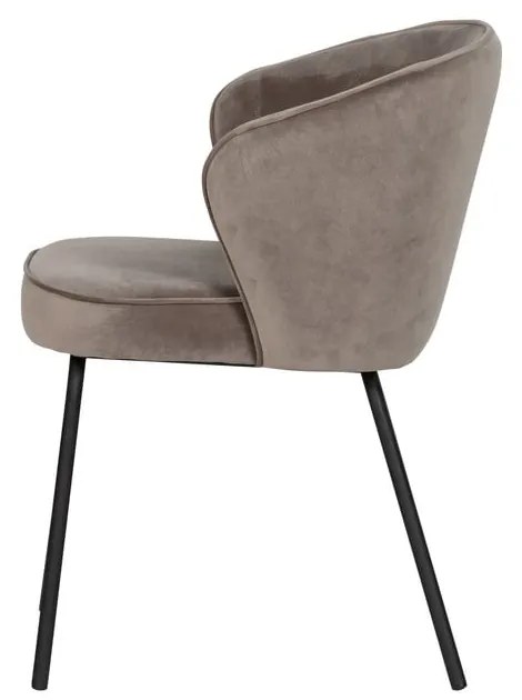 Béžové čalúnené jedálenské kreslá v súprave 2 ks Admit – WOOOD