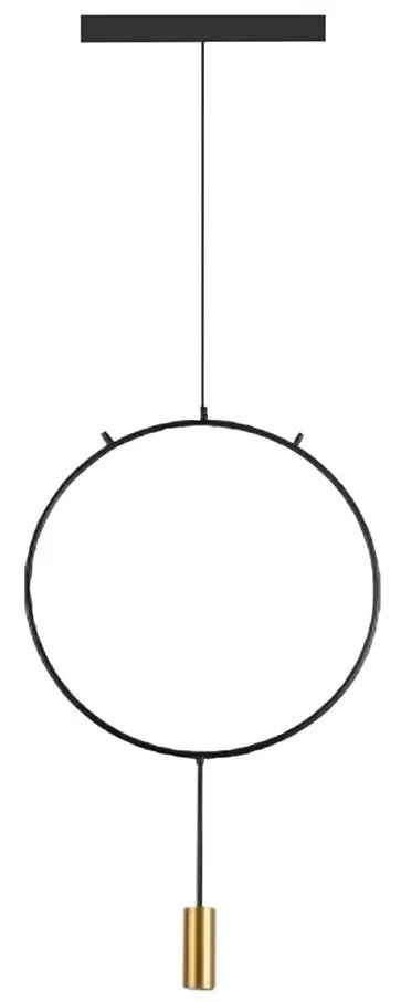 Klausen 111039 - Luster na lanku ARCADE 1xGU10/5W/230V čierna/zlatá