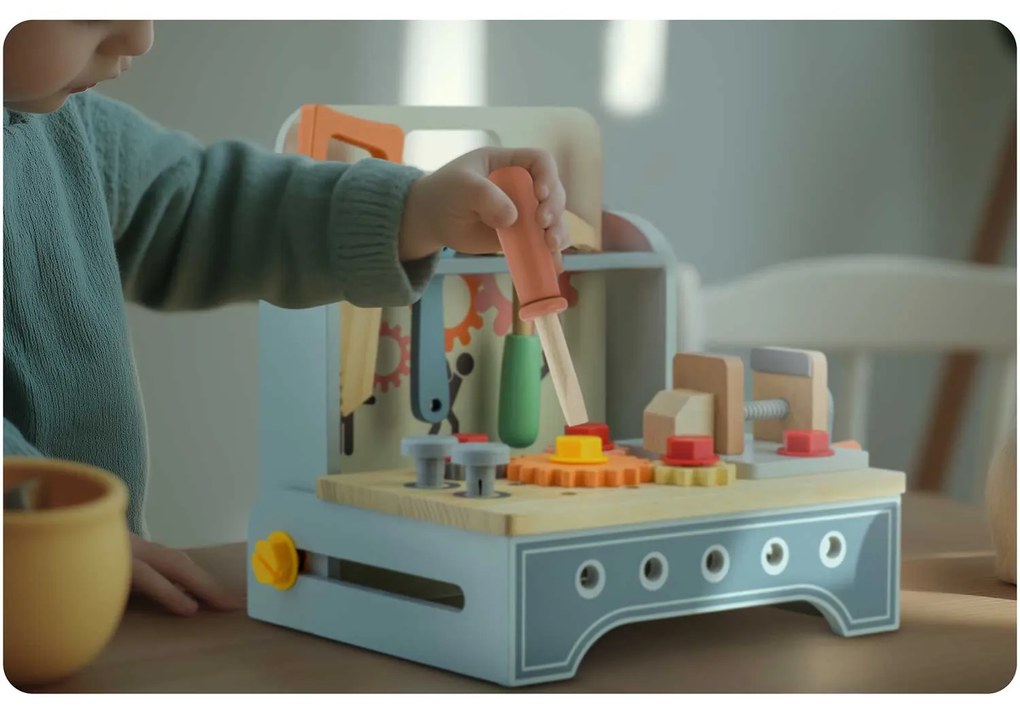 Drevená dielňa s náradím RK-877 Ricokids