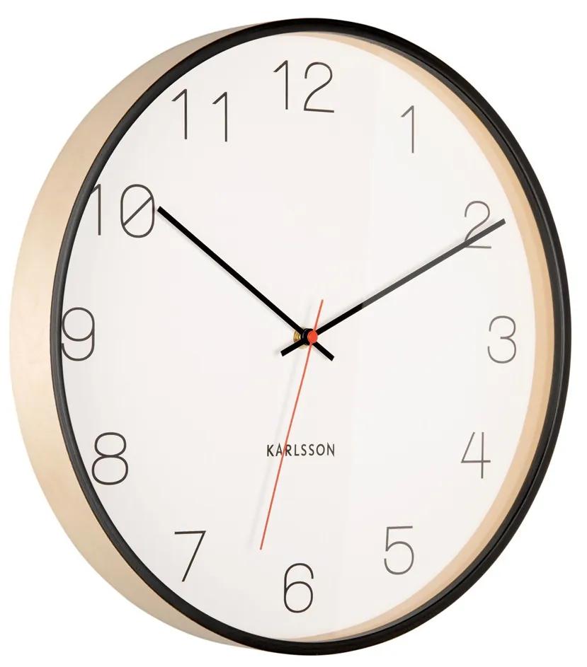 Nástenné hodiny Karlsson 5926BK, 40cm