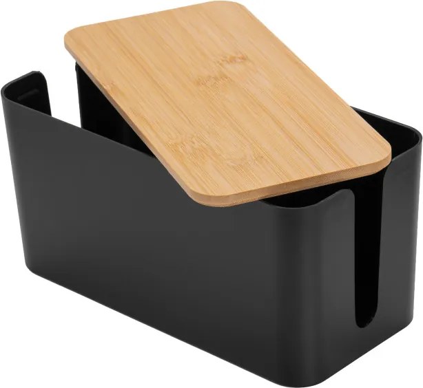 Organizér na káble VOJENS čierny / hnedý