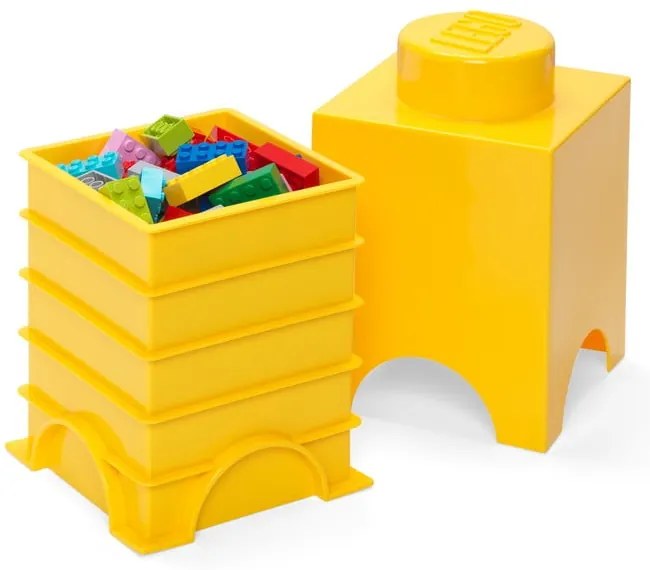 Žltý úložný box LEGO®