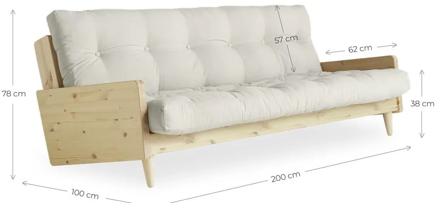 Variabilná pohovka Karup Design India Natural Clear/Linen Beige