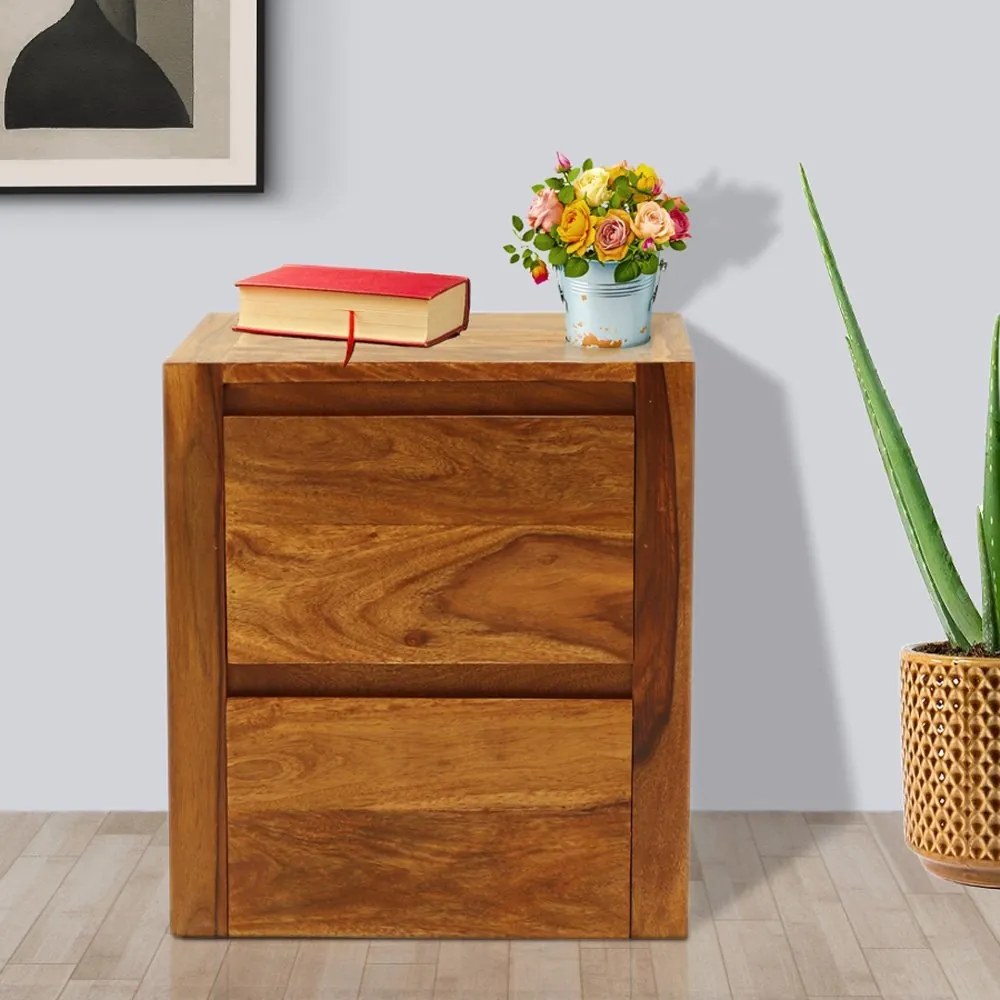 furniture-nabytek.cz - Masívny nočný stolík z dreva palisander 45x50x40