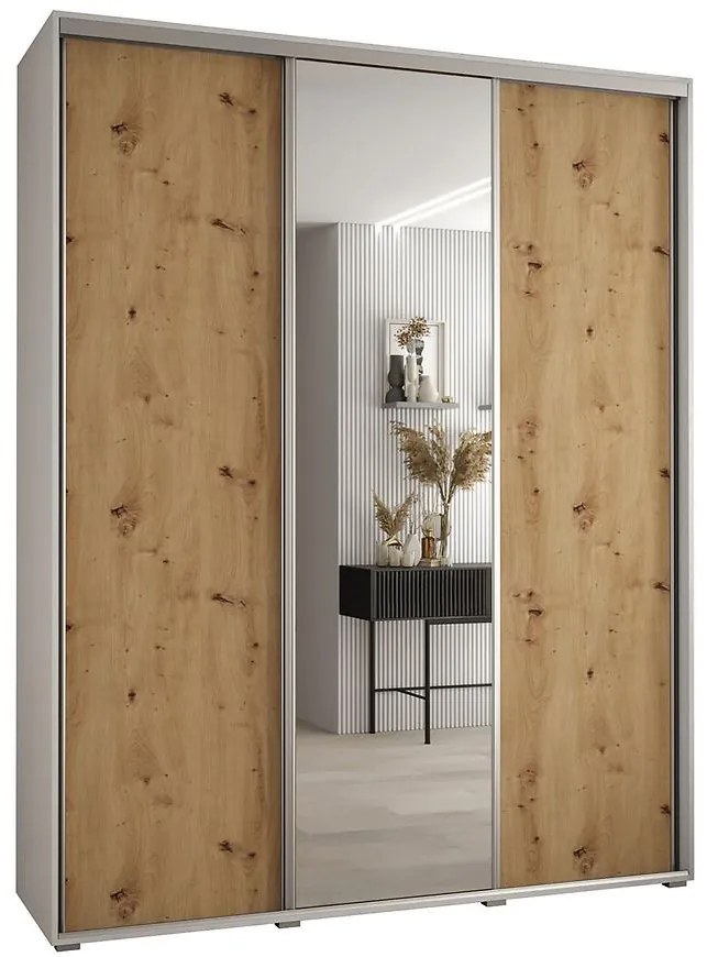 Skriňa 45 Canaris 3 190 biela/artisan/silver