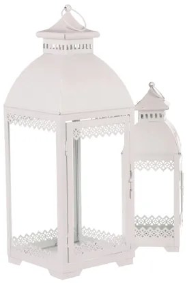 Lucerna kov biela S/2 49 cm