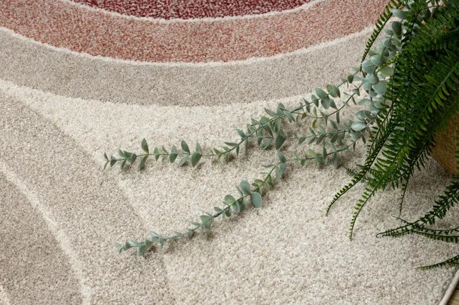 Koberec FUSION 0807 krémový / bordový