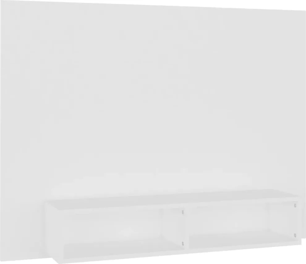 vidaXL Nástenná TV skrinka biela 120x23,5x90 cm drevotrieska