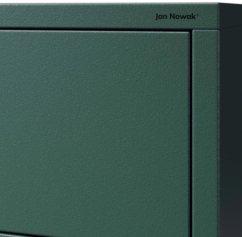 Komoda CARLA, 800 x 1015 x 400 mm, Modern: fľaškovo zelená farba