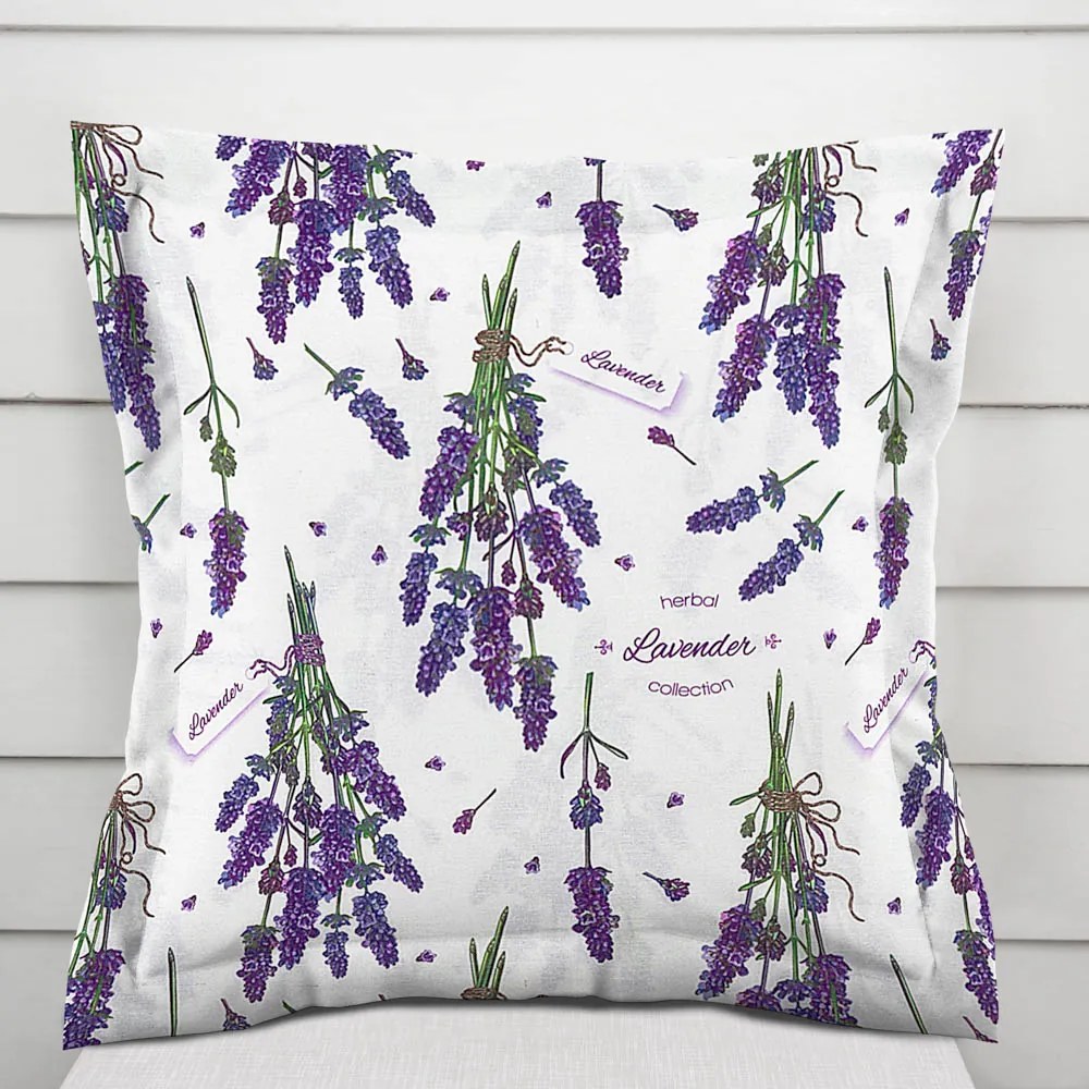 Biante Dekoračná obliečka na vankúš s lemom PML-084 Lavender 40 x 40 cm