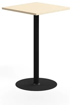 Barový stôl VERTICUS, 700x700x1100 mm, breza/čierna